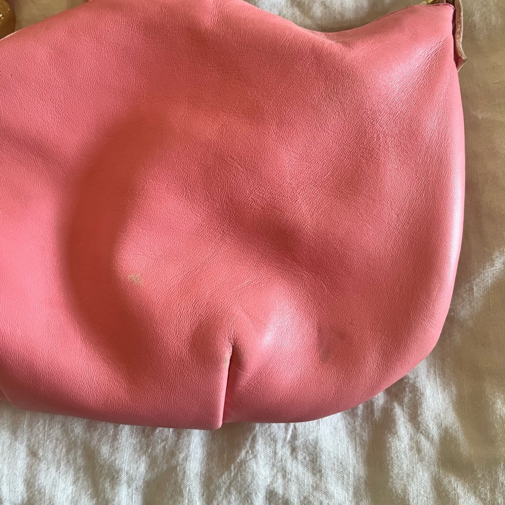 Clare V. Petit Moyen Pink Leather Crossbody Bag - Picture 2 of 5